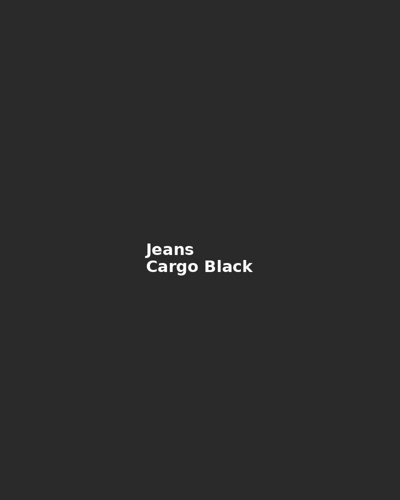 Jeans Cargo Black